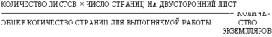 Расчет необходимого количества листов