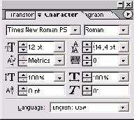 ������� Character ���� �����������