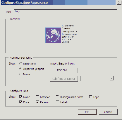 Добавление изображения в цифровую подпись