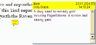 Добавление примечаний в электронные книги