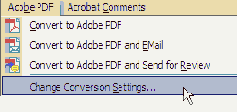 ��������� ���������� Adobe PDF � ��������� PDFMaker