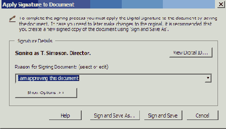 Подписание рекламного объявления