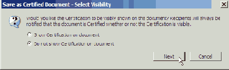 Сертификация файла PDF