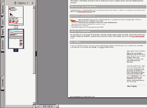 Создание файла Adobe PDF из Web-страницы
