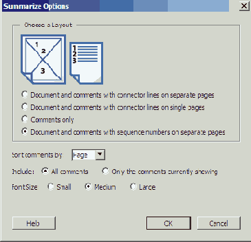 Суммирование комментариев