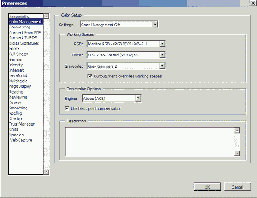 ���������� ������ � ��������� Acrobat