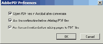 Установка параметров преобразования