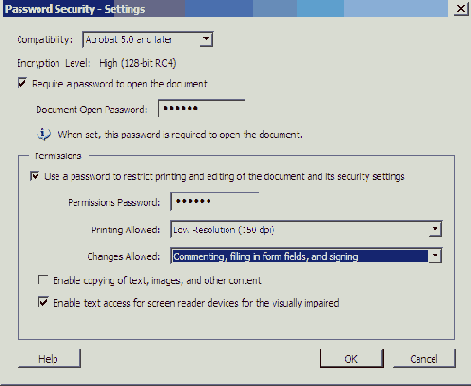 Защита паролями