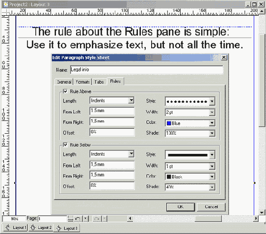 ������ ���������� Rule Above �������