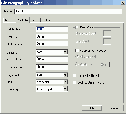 ������� Formats