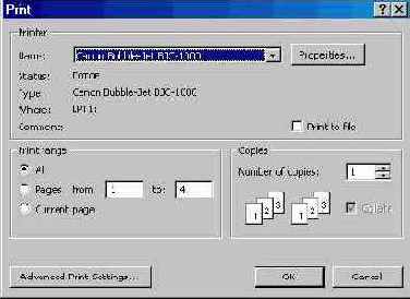 ������ � Microsoft Publisher