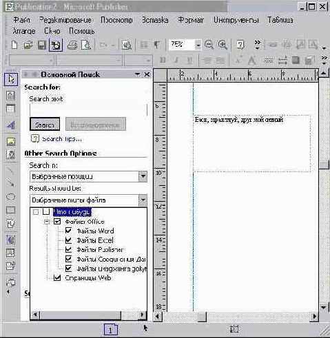 ��������� �1 Microsoft Publisher (II)