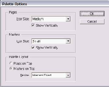 ���������� ���� Palette Options