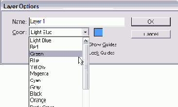 Список Color содержит варианты