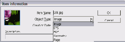 Используйте окно Object Type list