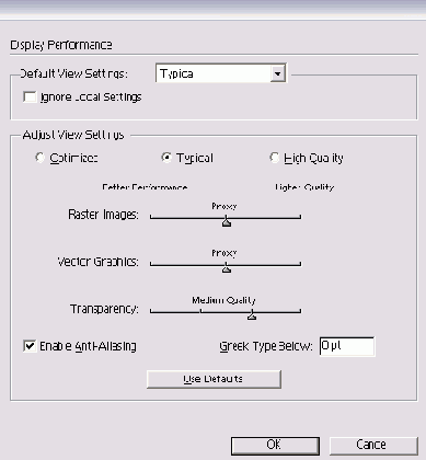 ���������� ���� Display Performance