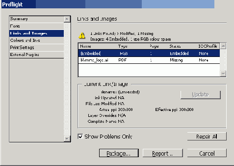 ������� Preflight (������������ ��������)
