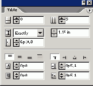 Установка фиксированного размера строк и столбцов