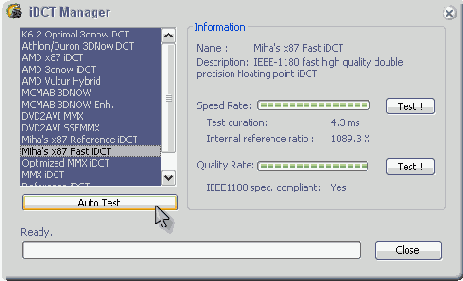 � iDCT options �������� The 