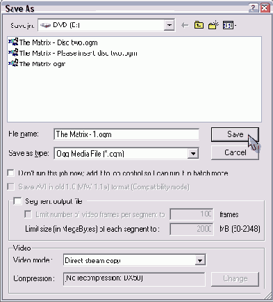 � ��������������� ������� ������ OggDS 