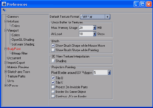 ������� BodyPaint ���������� ��������� ����� ������