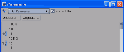������ Edit Palettes ���������