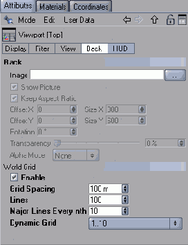 ���������� ���� Attributes (Viewport)