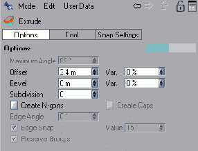 ��������� ����������� Extrude