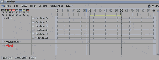 ��������� ������� ����� � ���� Timeline