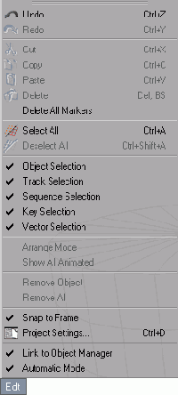 � ���� Edit �� ������ �������