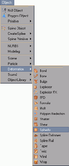 �������� ������� Obiect > Deformation