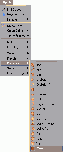 �������� ������� Object > Deformation