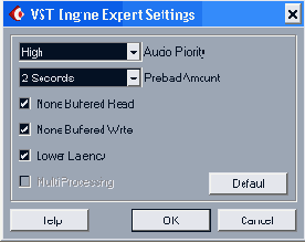 ���������� ���� VST Engine Expert Settings