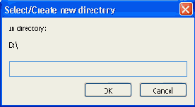 ���������� ���� Select/Create new directory