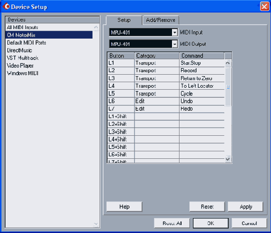 ��������� Cubase SX �� ������