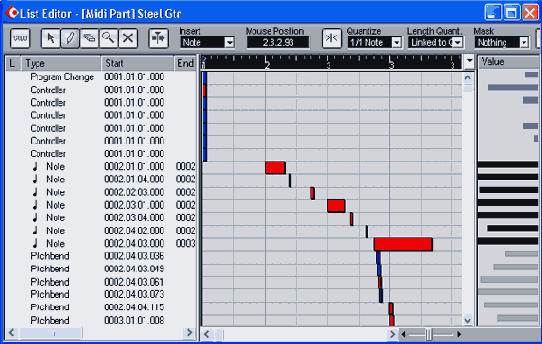 ���� ��������� List Editor