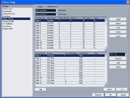 ��������� �������������� ������� Generic Remote