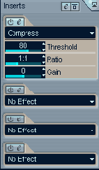 ������ Inserts ���������� � ������������ �������� Compress