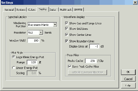 �������� ����� ���������� � ��������� ����������� (������� Colors � Display)