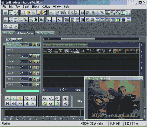 ������ ������ � Adobe Audition