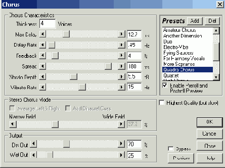 ���������� � �������� Chorus