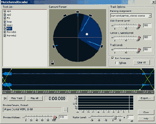 ������������� ��������� ����� �� �������� �������� � ������� ���� Multichannel Encoder
