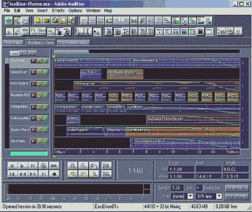 �������� � ������� ���� ���������: ����� Multitrack View