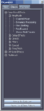 ������� Effects � ����� ���� �������