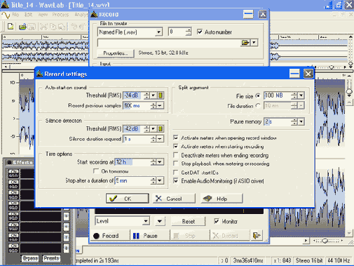 ���� Record Settings