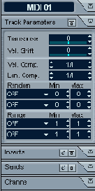 ������ Track Parameters