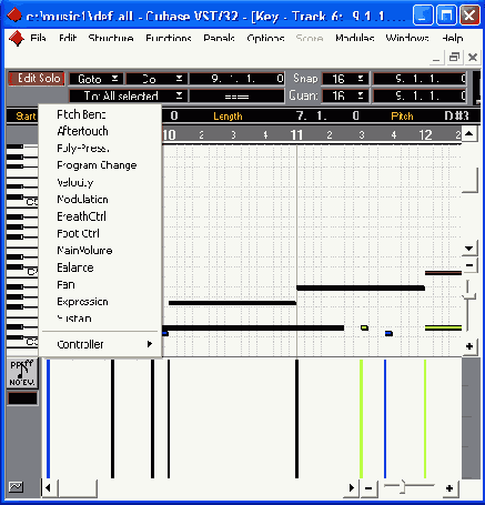  ������ � ������� MIDI-������