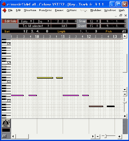  ������ � ������� MIDI-������