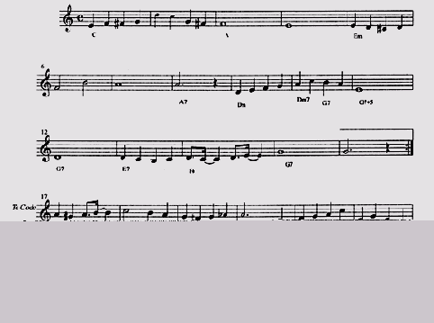 Музыкальный материал для освоения работы