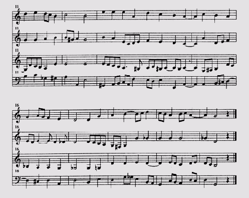 В этом приложении приводится партитура